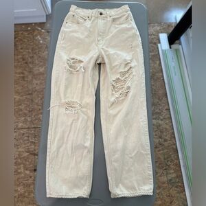 BDG Baggy Ripped White Painter Jeans